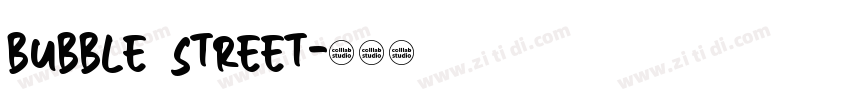 bubble street字体转换